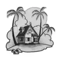 add japanese styles, clouds, flowers tattoo design idea