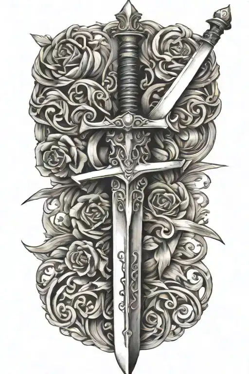 Sword tattoo design idea