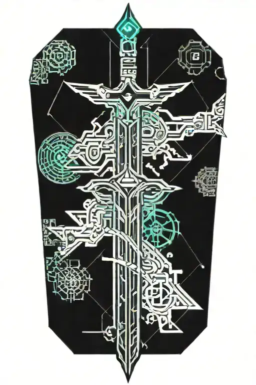 Sword tattoo design idea