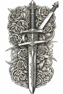 Sword tattoo design idea