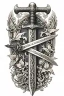 Sword tattoo design idea