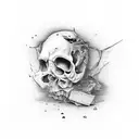 And now my bitter hands cradle broken glass Of what was everything All the pictures have all been washed in black Tattoo tattoo design idea