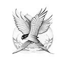 guatemalan bird tattoo design idea