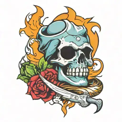 Magic the Gathering Gyome Master Chef  tattoo design idea