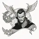 Homelander tattoo design idea