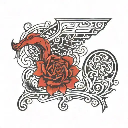 Michigan block M tattoo design idea