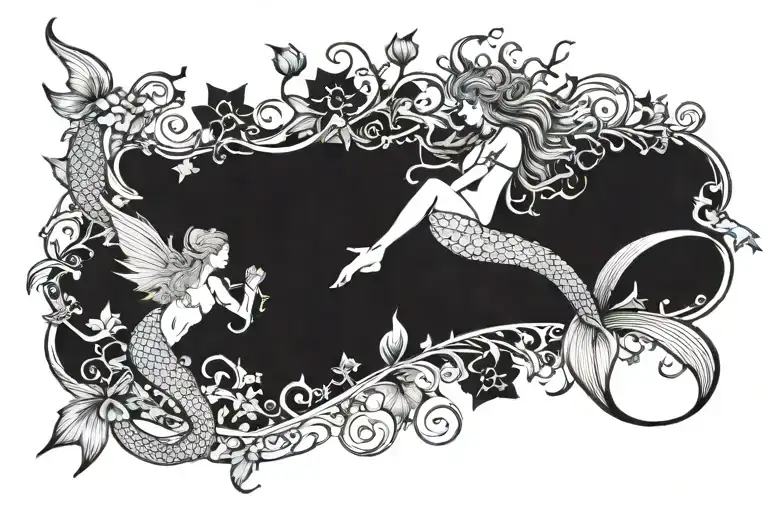 Star, Mermaid, Fairy, Mystic, Ivy, scorpions sigh tattoo design idea