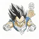 vegeta ultra ego tattoo design idea