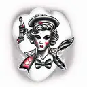 valentine tattoo design idea