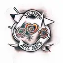 valentine tattoo design idea