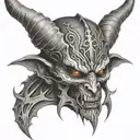 demon tattoo design idea