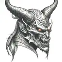 demon tattoo design idea