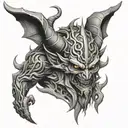 demon tattoo design idea