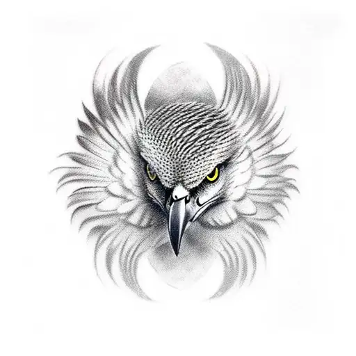 hawk on the side of my forearm tattoo design idea