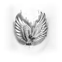 hawk on the side of my forearm tattoo design idea