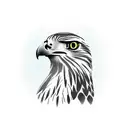 hawk on the side of my forearm tattoo design idea