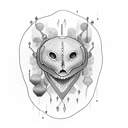 heartbeat with hear tattoo design idea