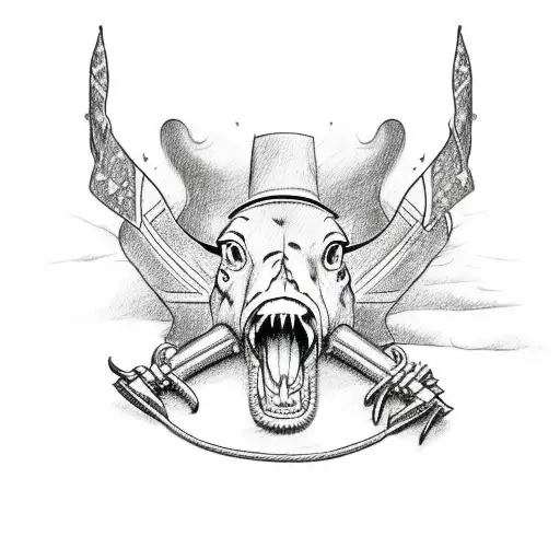 Country music, texas, leather, sunset tattoo design idea