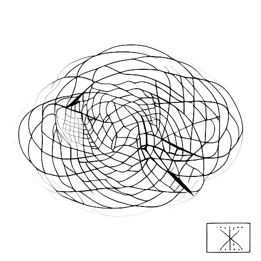 A minimalist representation of the band's album covers merged into one cohesive design tattoo design idea