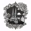 cologne cathedral tattoo design idea
