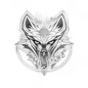 ancient vampire wolf tattoo design idea