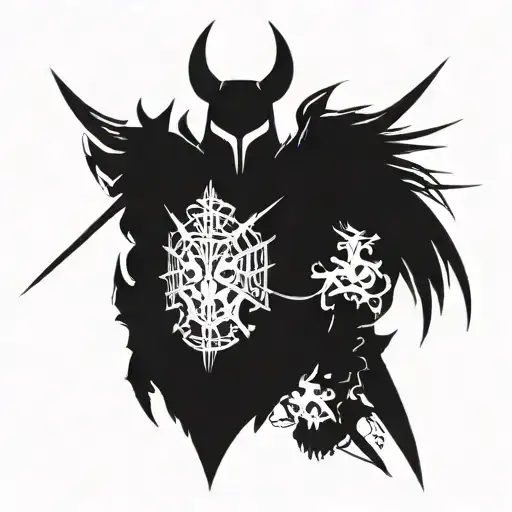 hell knight line age 2 tattoo design idea