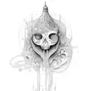 Méloszi Aphrodité like a slut tattoo design idea