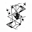 gemini constellation  tattoo design idea