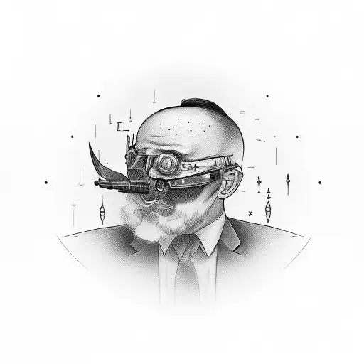 engage husband father tattoo design idea