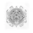 pluto tattoo design idea