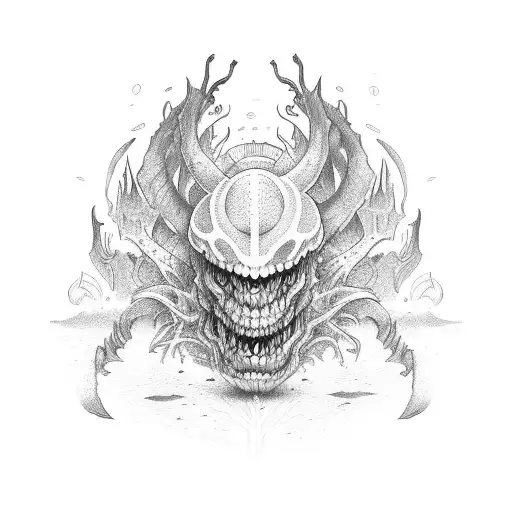 a monster i control  tattoo  tattoo design idea