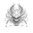 a monster i control  tattoo  tattoo design idea