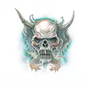 cholo demons in hell tattoo design idea