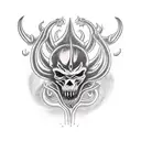 cholo demons in hell tattoo design idea