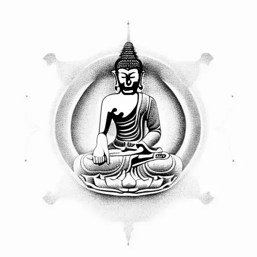 Buddha tattoo design idea