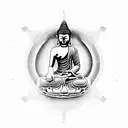 Buddha tattoo design idea