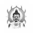 Buddha tattoo design idea