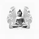 Buddha tattoo design idea