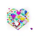 Autism puzzle pieces, hearts tattoo design idea