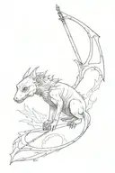 Dobby, the basilisk, Godric's sword Griffindor and Fawkes tattoo design idea