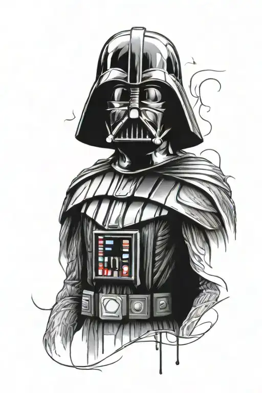 Darth Vader tattoo design idea