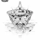 Millenium Falcon tattoo design idea