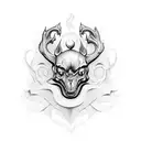 parker family crest tattoo design idea