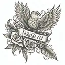Isaiah 41:10 tattoo design idea