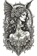 lilith diablo iv tattoo design idea