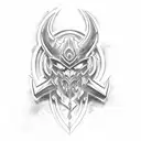 horde sign from world of warcraft tattoo design idea