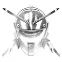 Samurai helmet, spartan helmet, mongol helmet, Viking helmet, knights helmet tattoo design idea