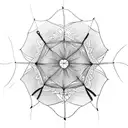 Umbrella tattoo design idea