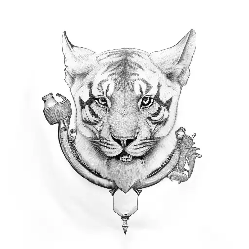 British wildlife full sleeve tattoo design idea