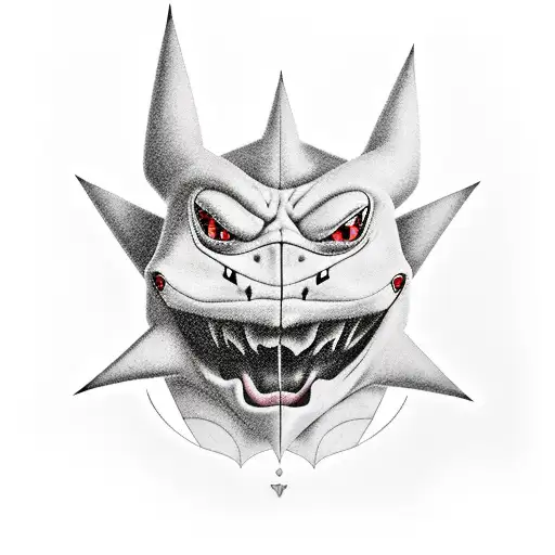 gengar pokemon tattoo design idea